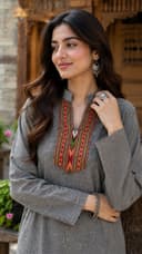 Dari palla shawl tunic