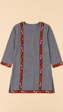 kullu kurti long front border
