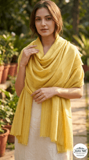 Fine wool stripe stole