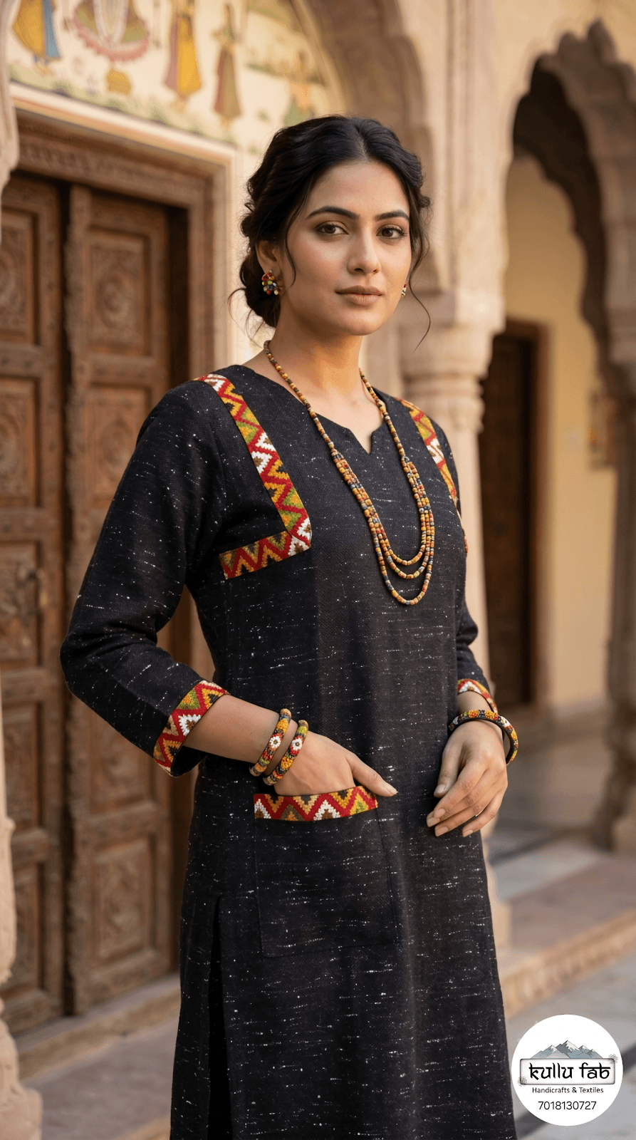 Wool spun Kullu co-ord set
