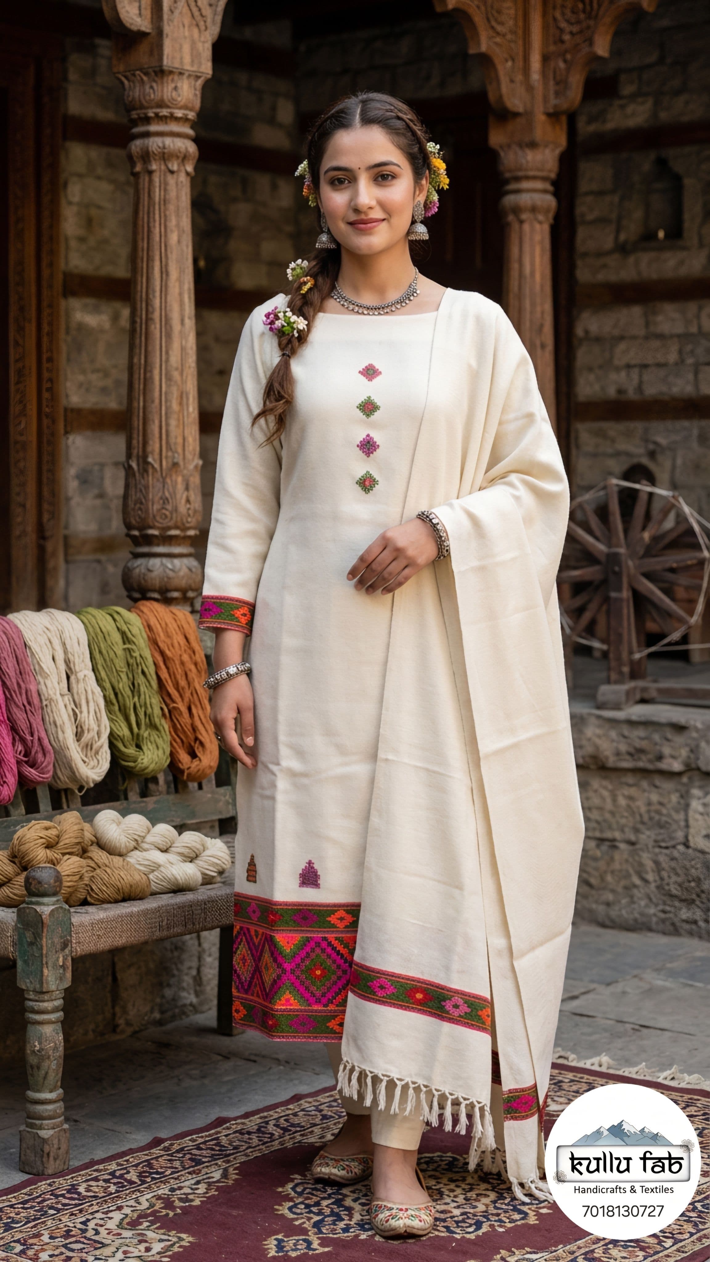 Chasham palla unstiched suit